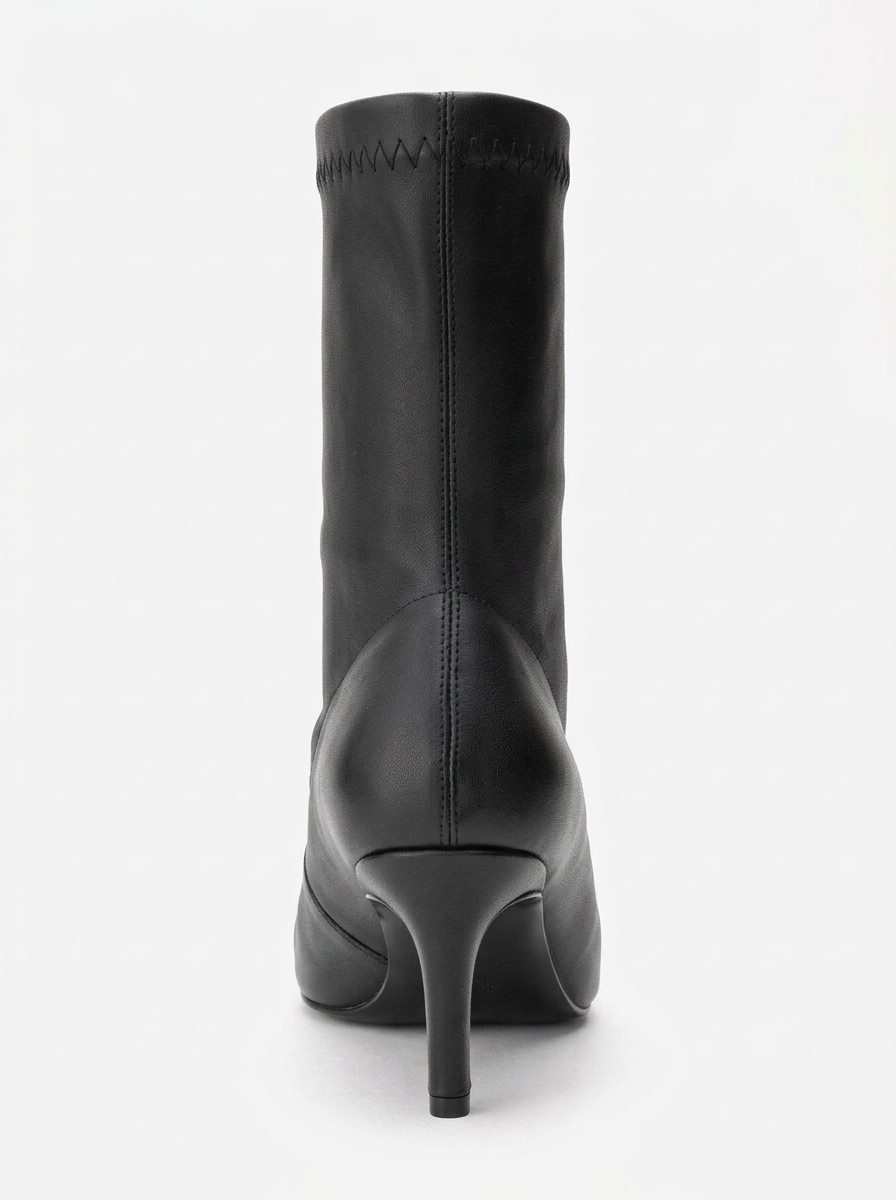Rossano - Black Stiletto Heel Boot (Women)