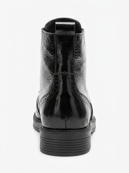 Nelvy - Bota de charol negra (Mujer)