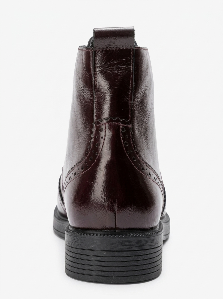 Nelvy - Burgundy Patent Leather Boot (Women)