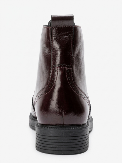 Nelvy - Burgundy Patent Leather Boot (Women)