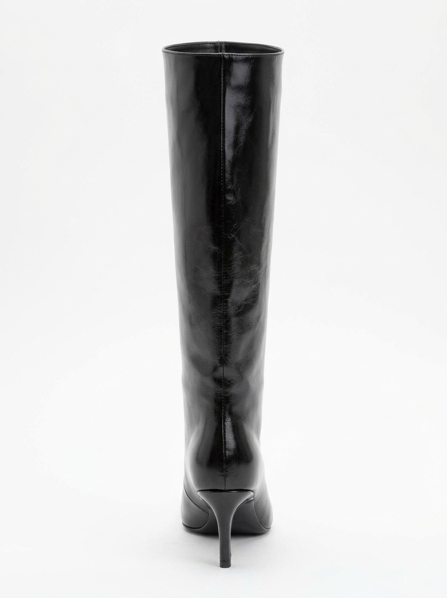 Camila Black Knee High Boot (Women)