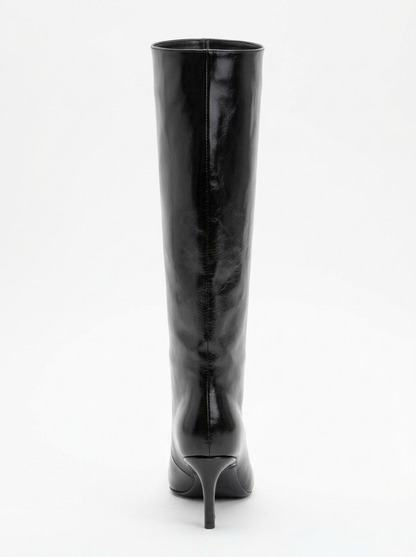 Camila Black Knee High Boot (Women)