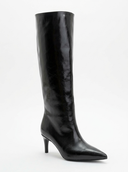 Camila Black Knee High Boot (Women)
