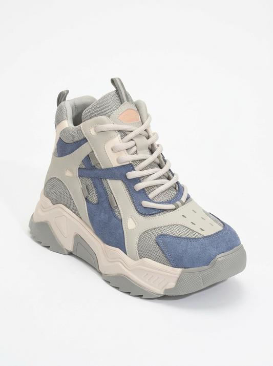 Lowel Blue-Gray Sneaker Boot (Women)