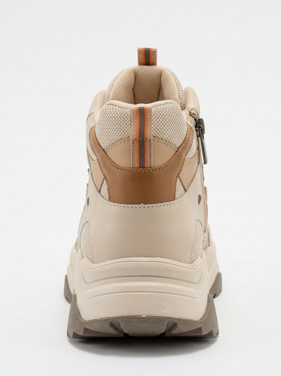 Lowel Beige-Brown Sneaker Boot (Women)