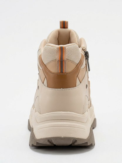 Lowel Beige-Brown Sneaker Boot (Women)