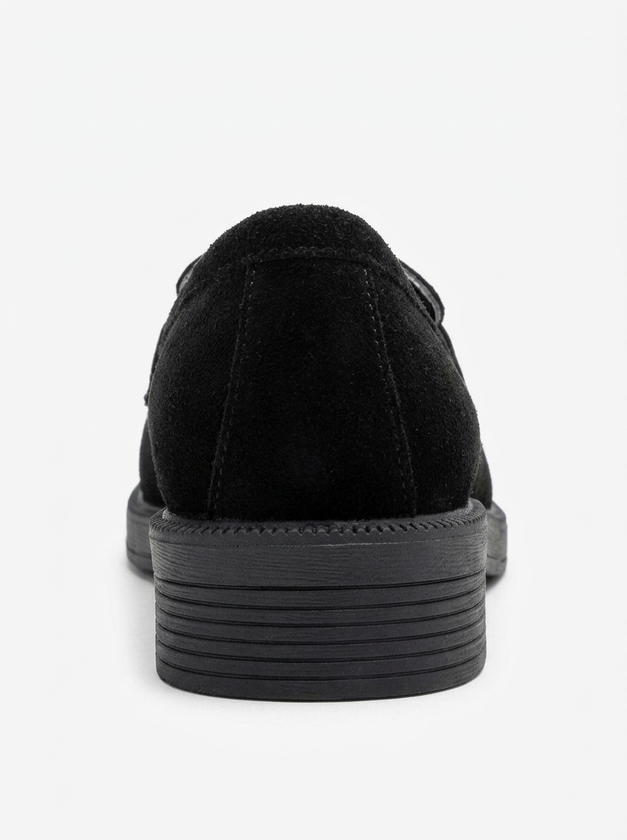 Milly - Mocasines de borla de cuero negro