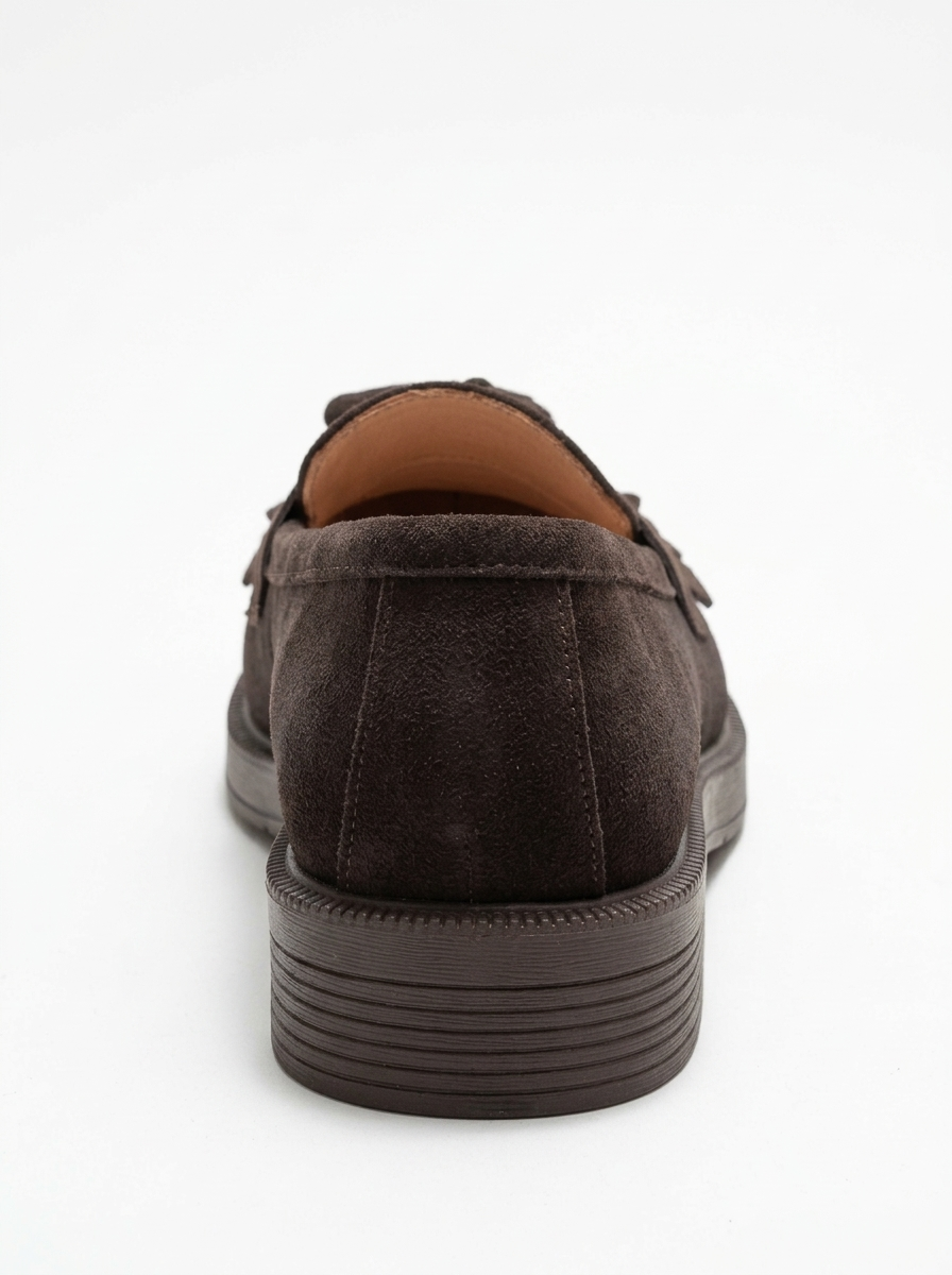 Milly - Brown Suede Leather Tassel Loafers
