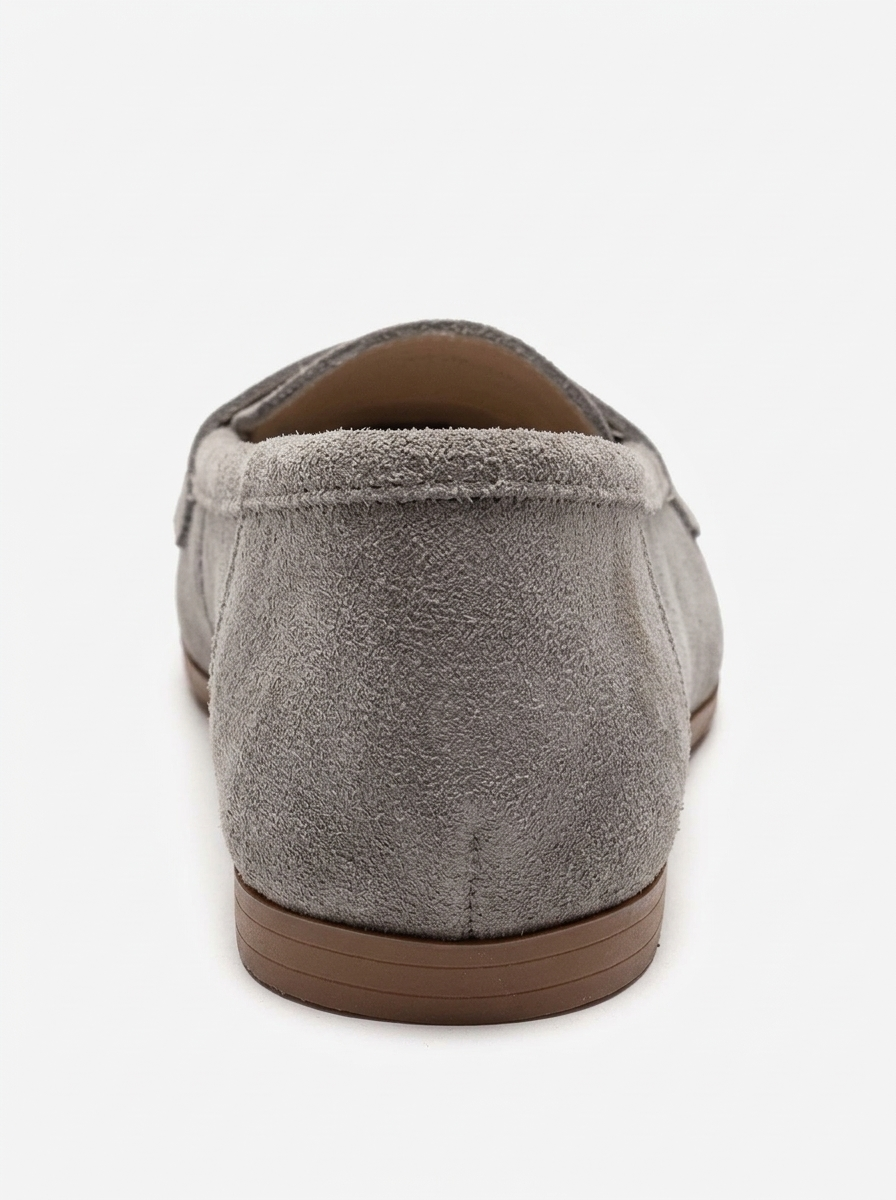 Dorothy - Mocasín de cuero genuino gris claro (mujer)
