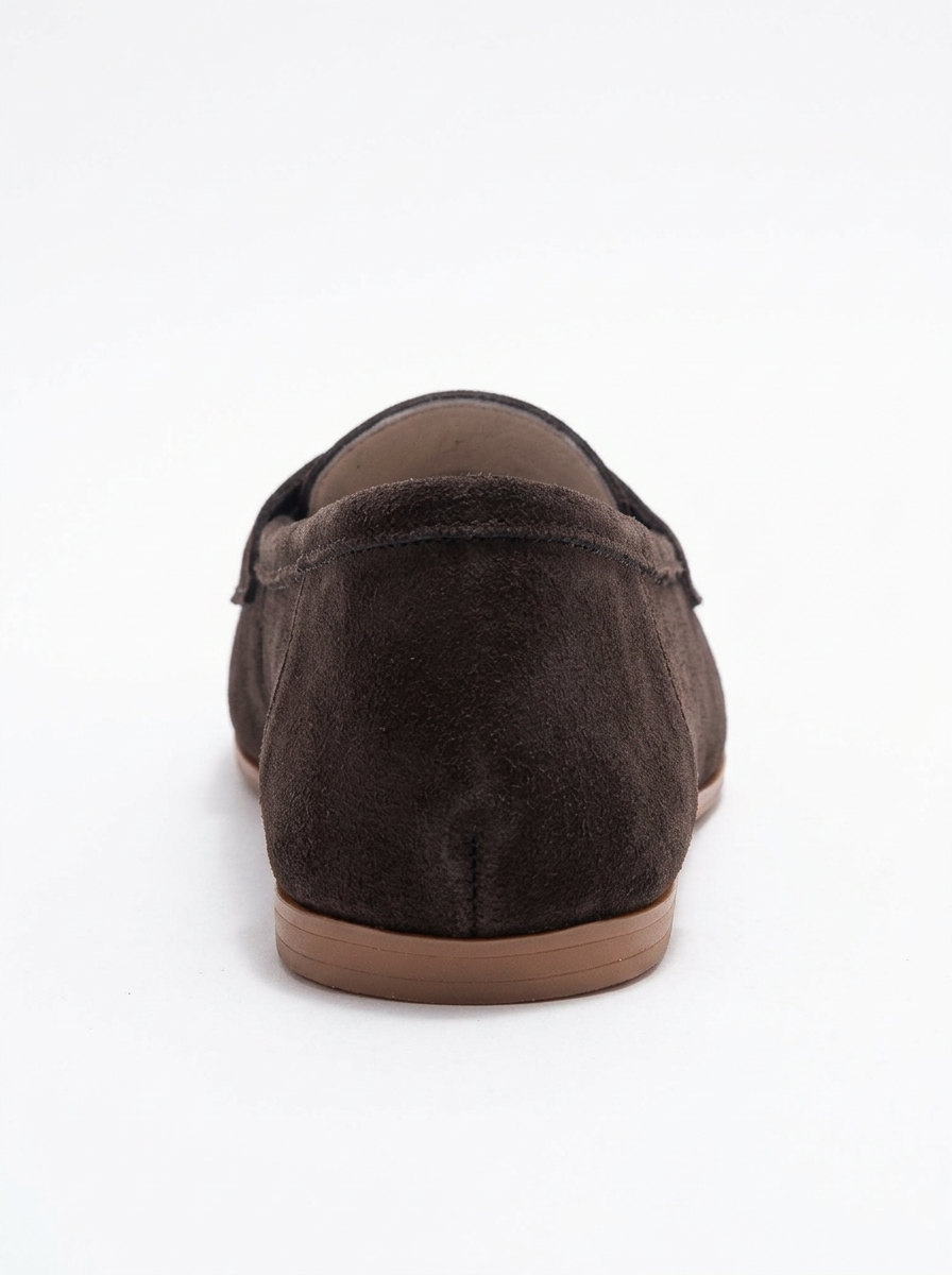 Dorothy - Coffee Suede Leather Loafers