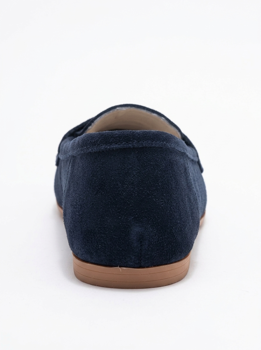 Dorothy - Dark Navy Suede Leather Loafers