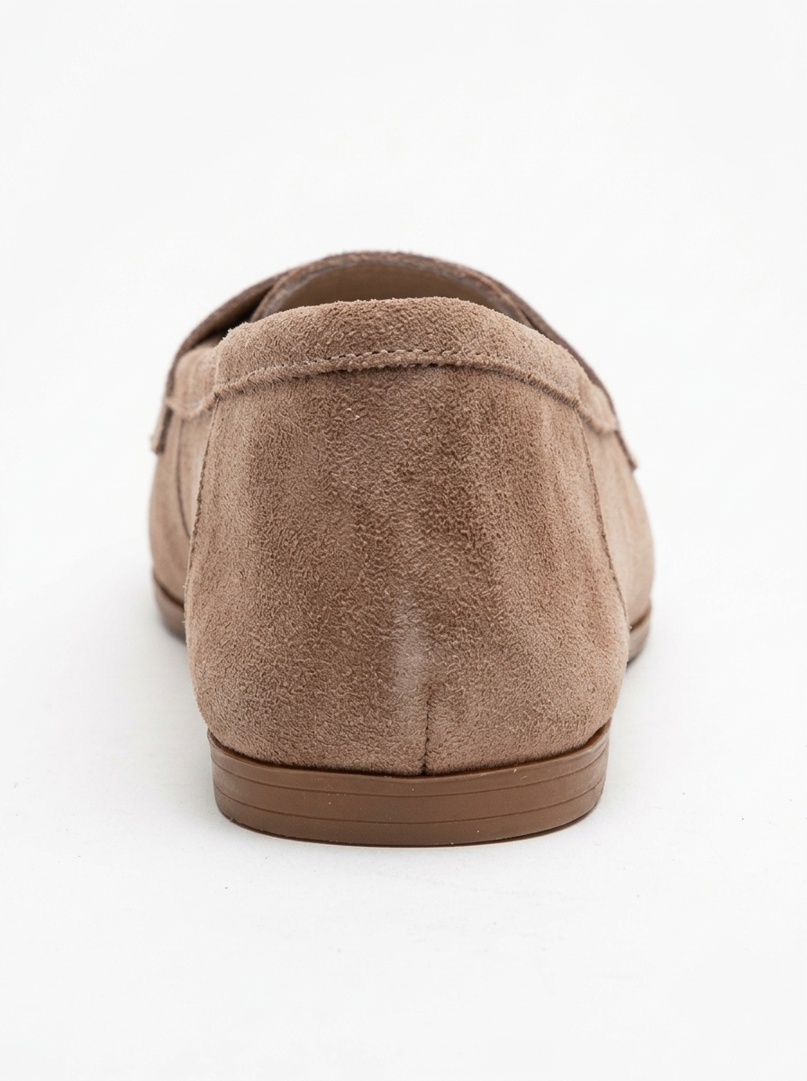 Dorothy - Light Brown Suede Leather Loafers (Women)