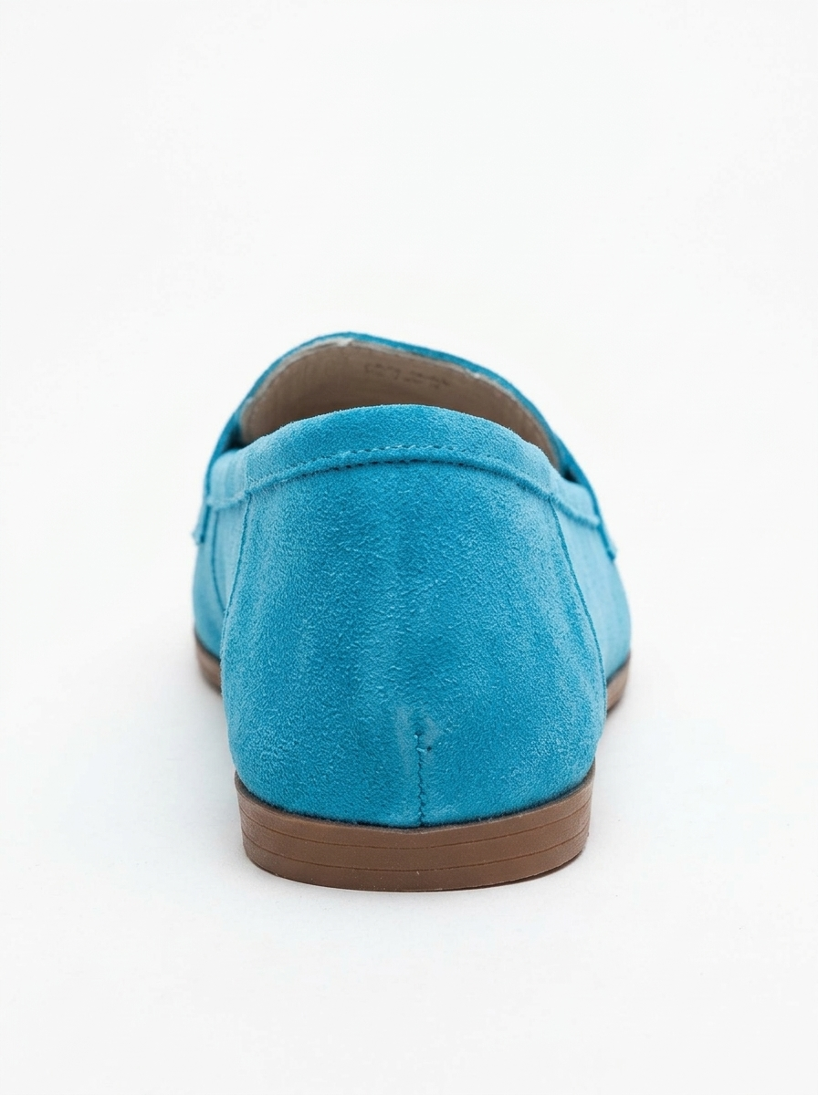 Dorothy - Light Blue Suede Leather Loafers (Women)