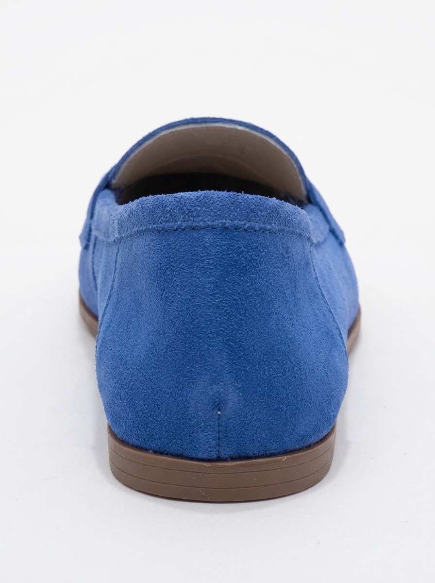 Dorothy - Blue Suede Leather Loafers (Women)