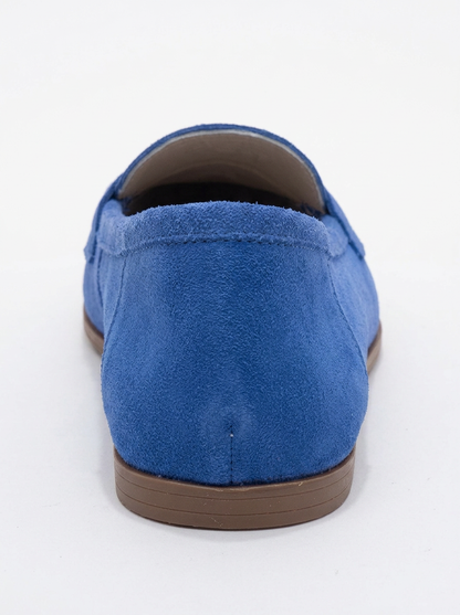 Dorothy - Blue Suede Leather Loafers (Women)