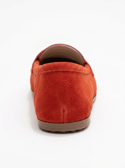 Dorothy - Red Suede Leather Loafers (Women)
