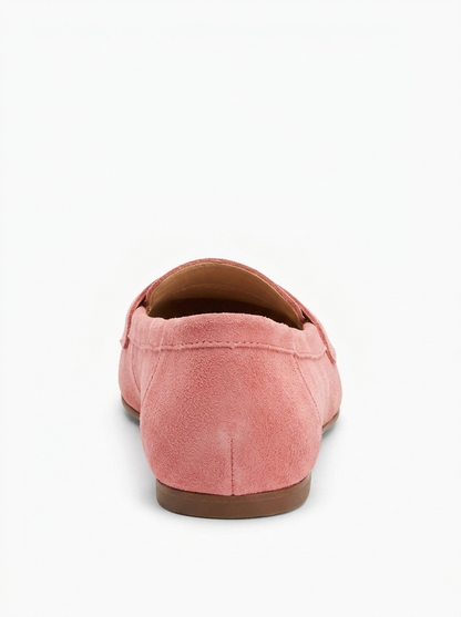 Dorothy - Dusty Rose Suede Leather Loafers