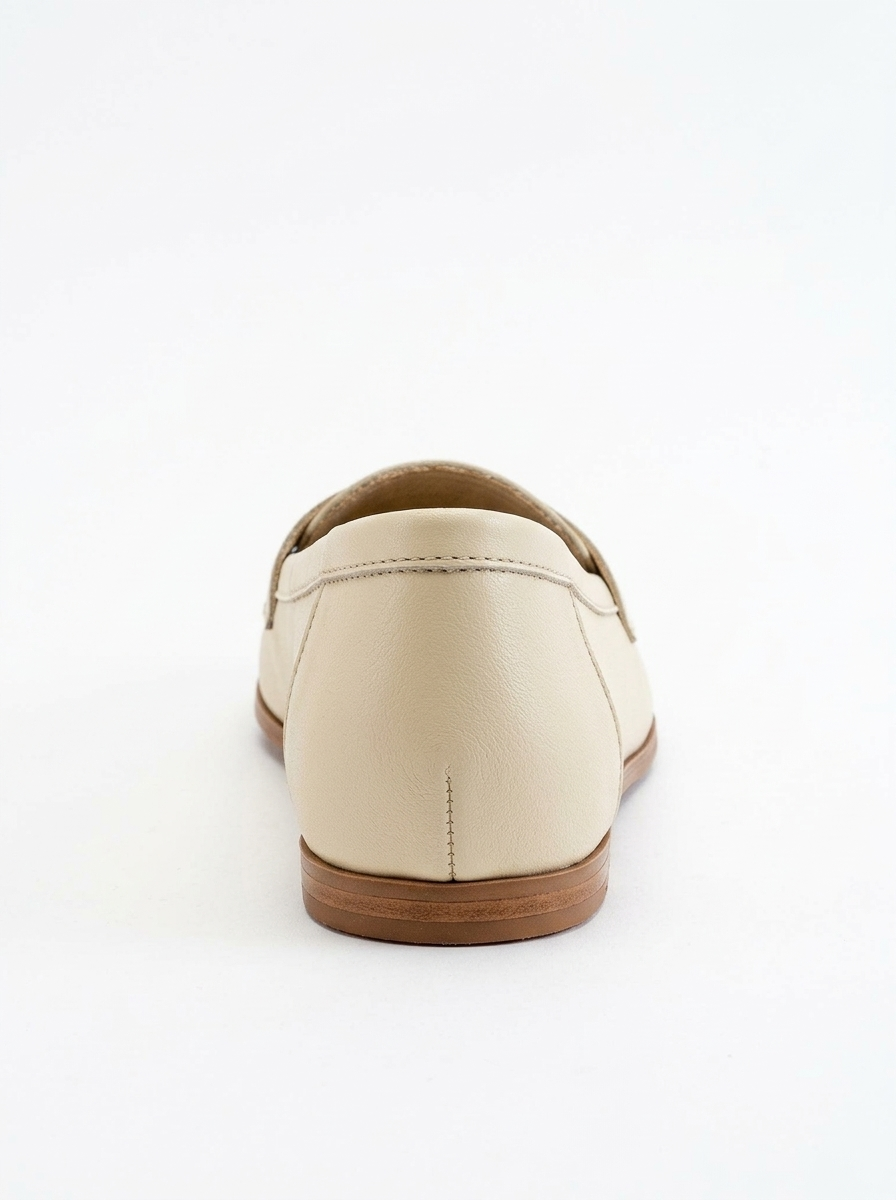 Dorothy - Mocasines de piel beige claro