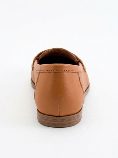 Dorothy - Orange Leather Loafers