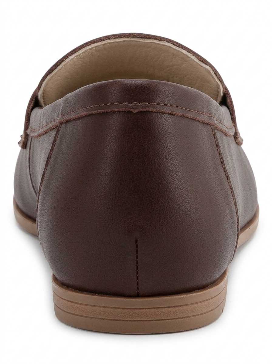 Dorothy - Mocasines de cuero marrón oscuro