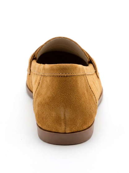 Dorothy - Mustard Suede Leather Loafers