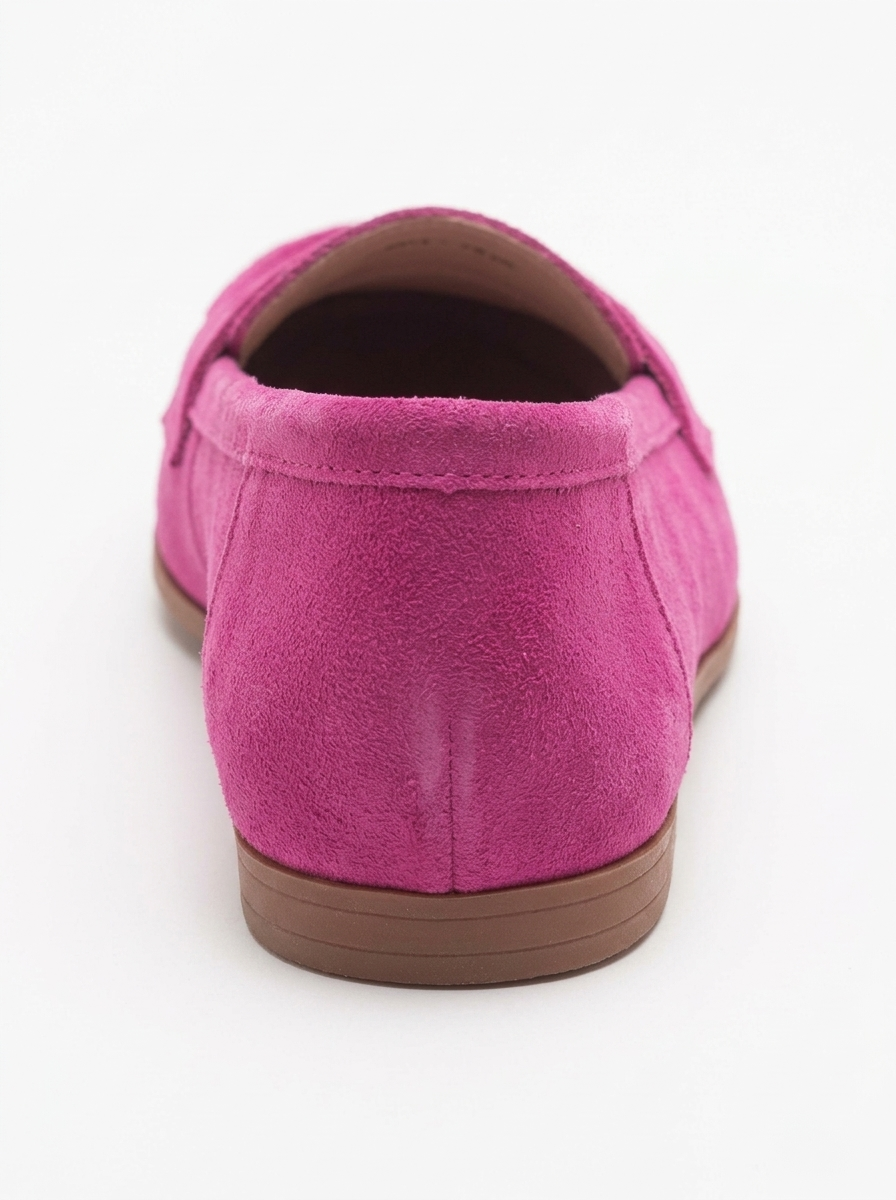 Dorothy - Fuchsia Suede Leather Loafers