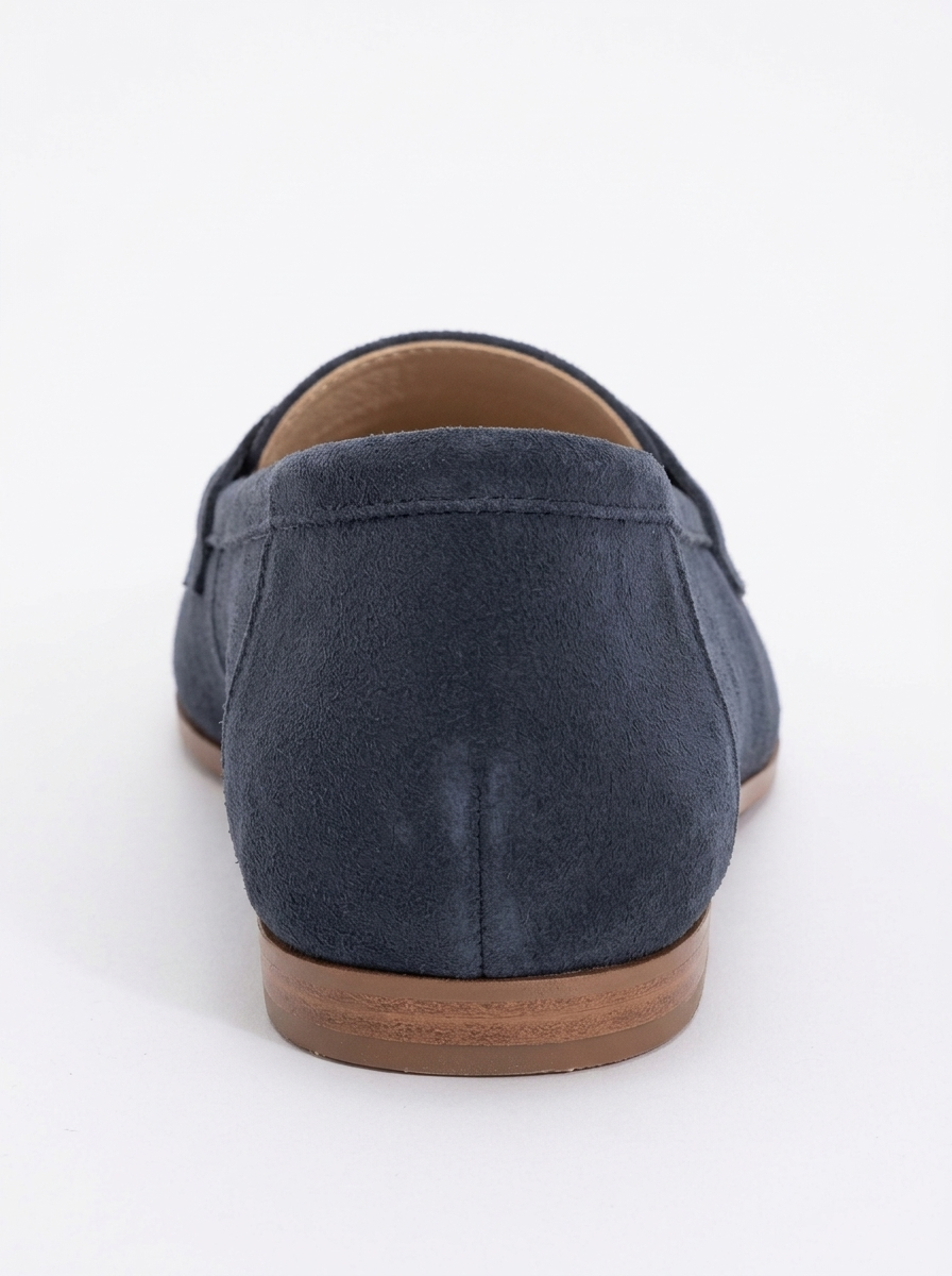 Dorothy - Navy Blue Suede Leather Loafers