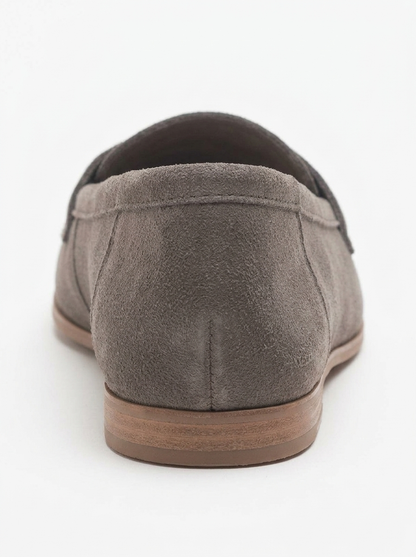 Dorothy - Dark Brown Suede Leather Loafers
