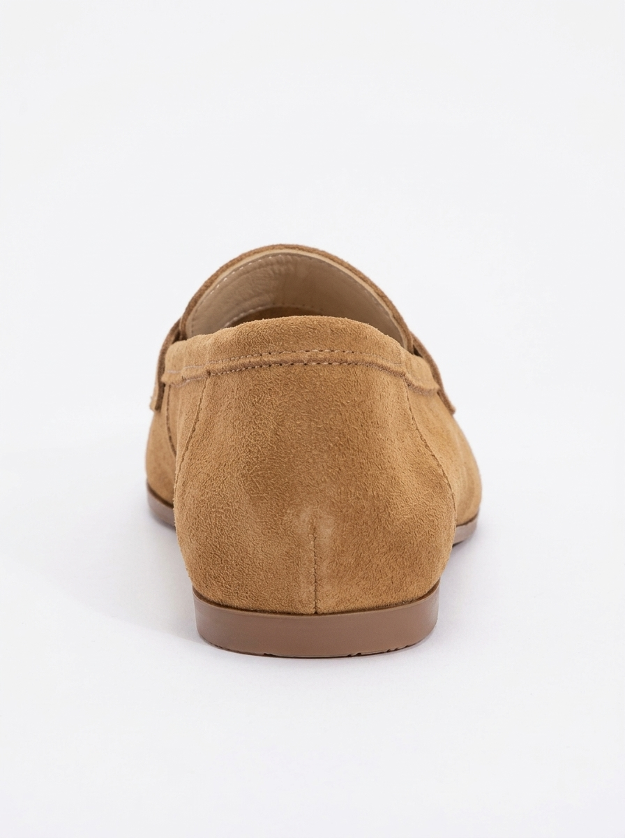 Dorothy - Cognac Brown Suede Leather Loafers