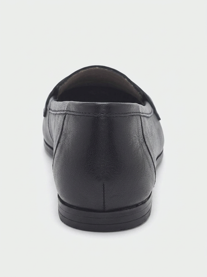 Dorothy - Black Leather Loafers