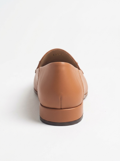 Mona - Cognac Soft Leather Tassel Loafers (Women)