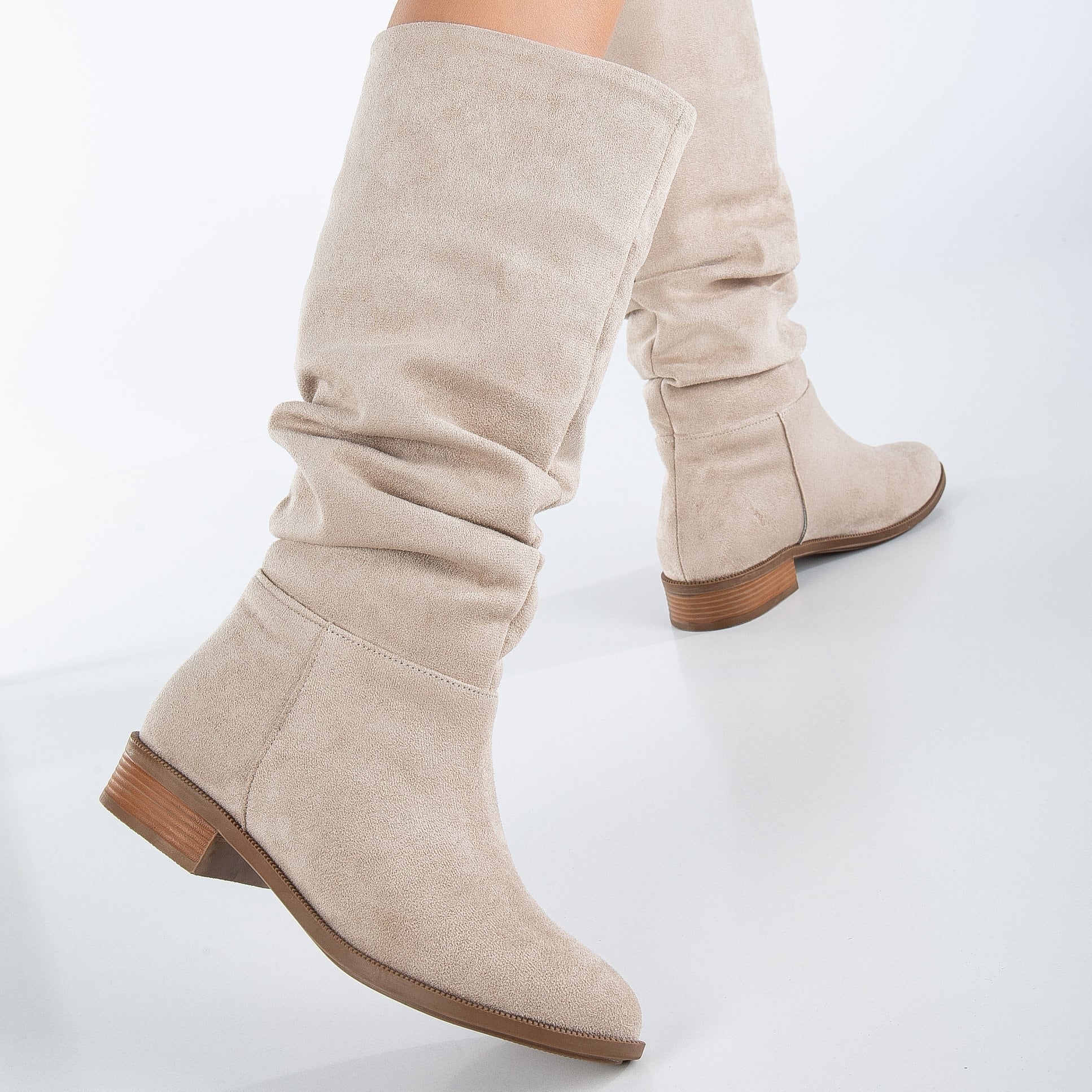 Knee High Boots, Beige Boots, Beige Knee High Boots, Women Boots, Beige Suede Boots, Tall Boot, Long Boots, Long Beige Boots, Casual Boots