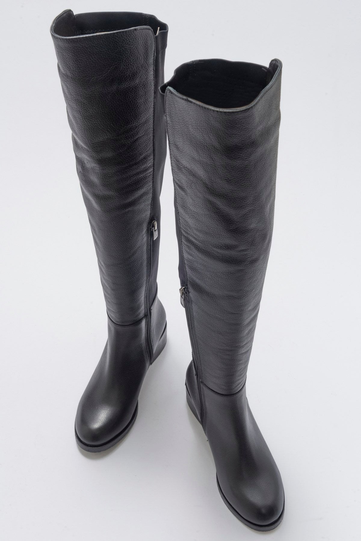 Cassie Black Leather Boot (Women)