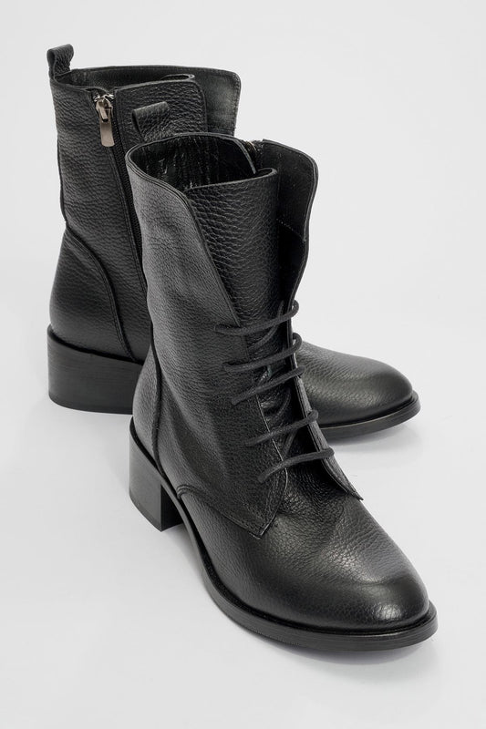 Lana Black Leather Boot (Women)