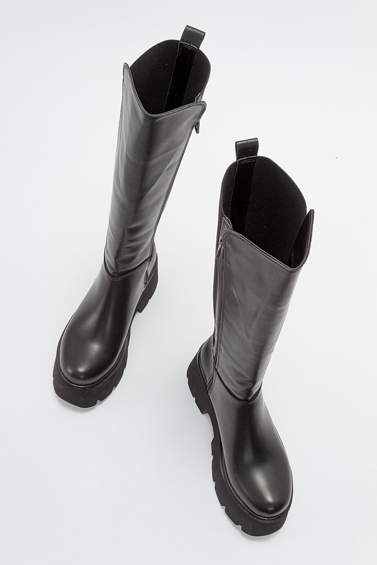 Solo Black Platform Boot (Women)