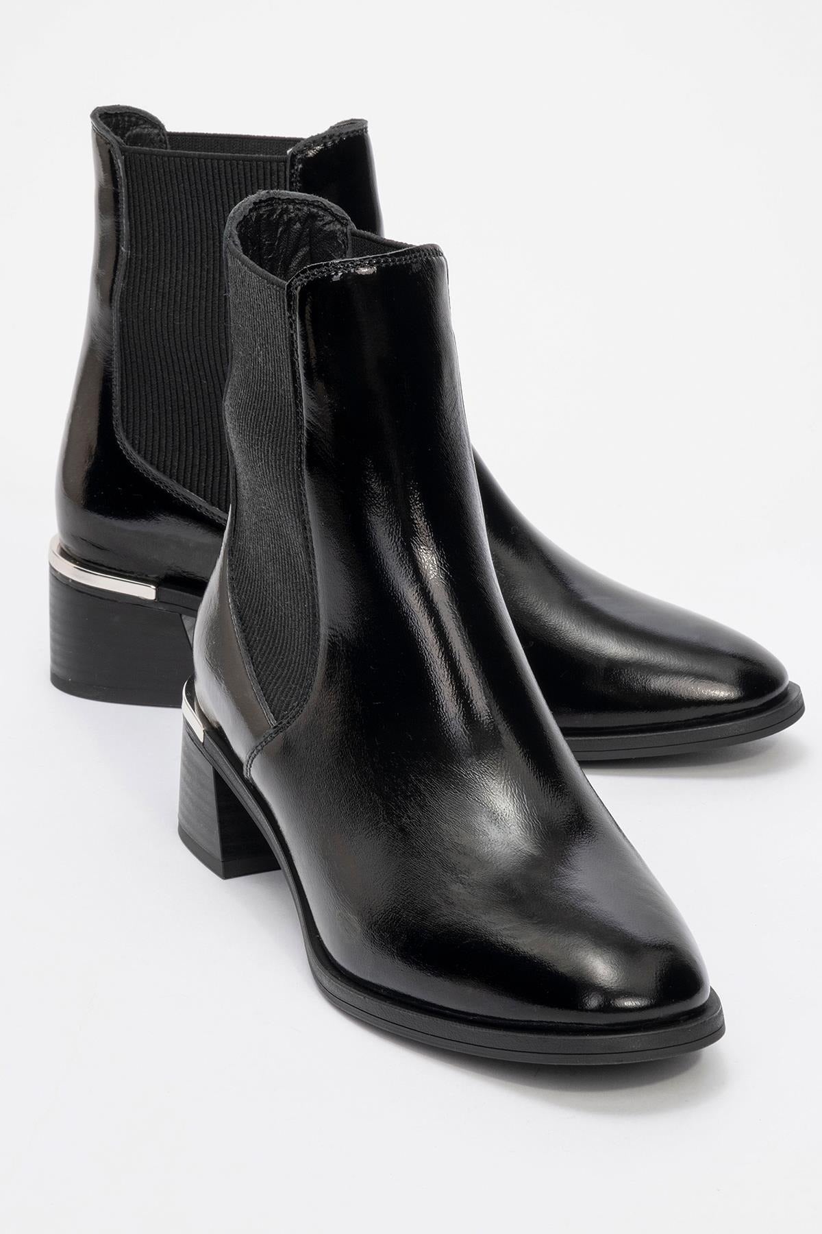 Neiva Black Patent Leather Chelsea Boot (Women)