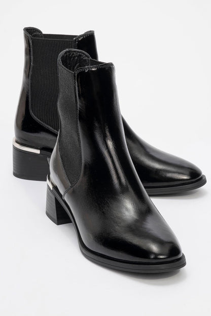 Neiva Black Patent Leather Chelsea Boot (Women)