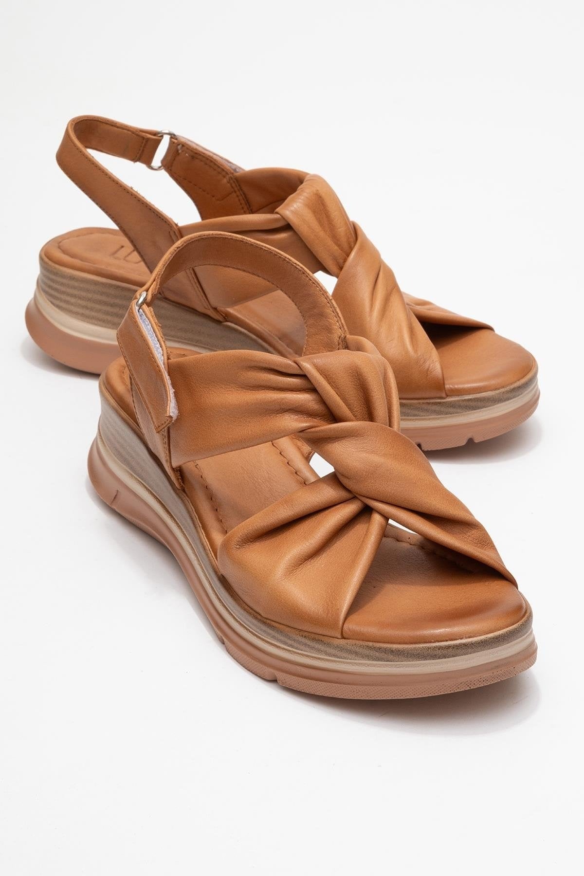 Oara - Cognac Brown Leather Sandal (Women)