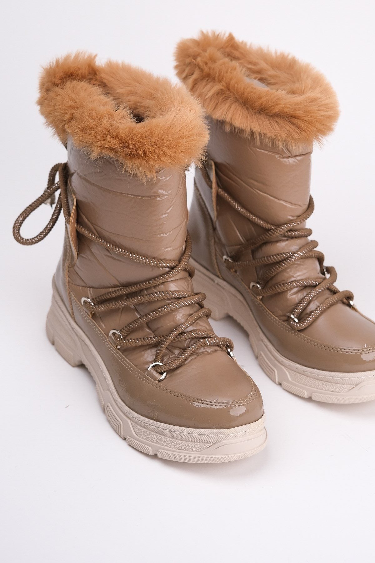 Rosie Light Brown Fur-Lined Winter Boot (Women)