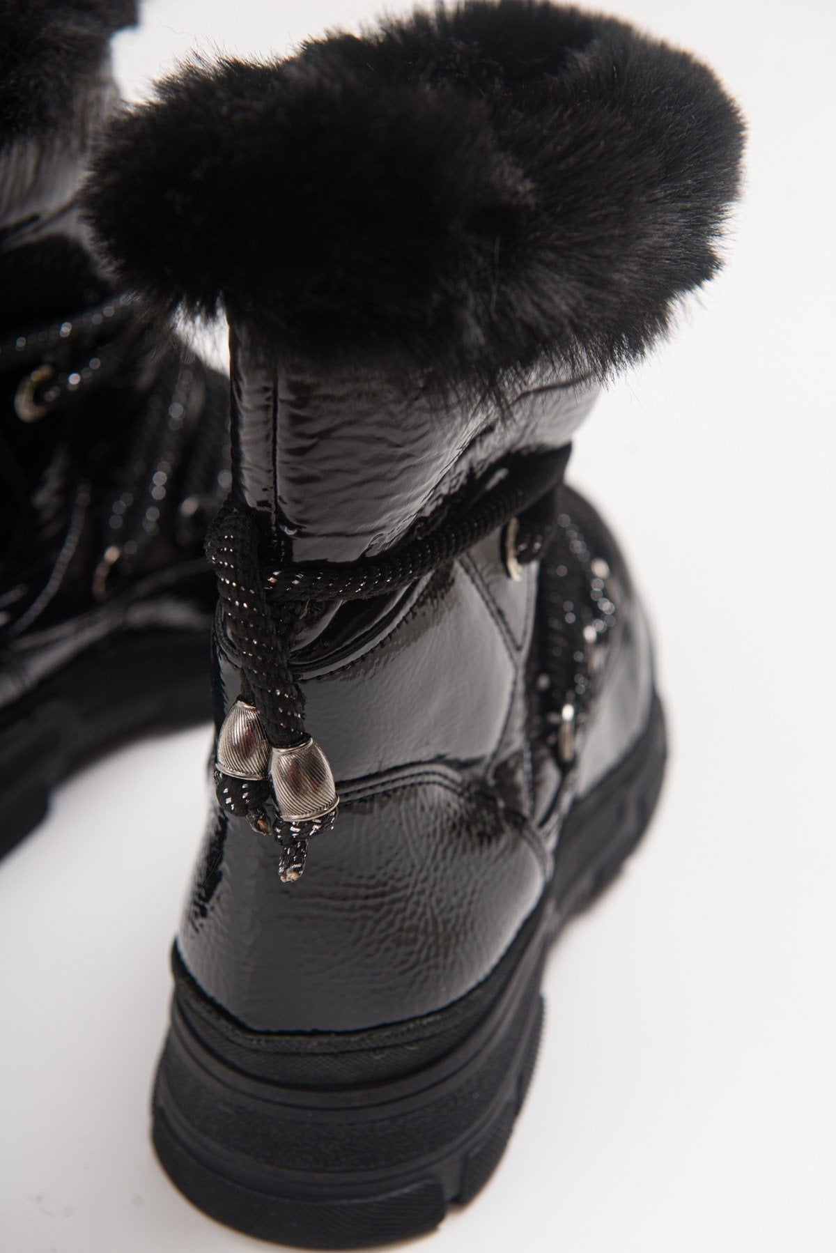 Rosie Black Fur-Lined Winter Boot (Women)