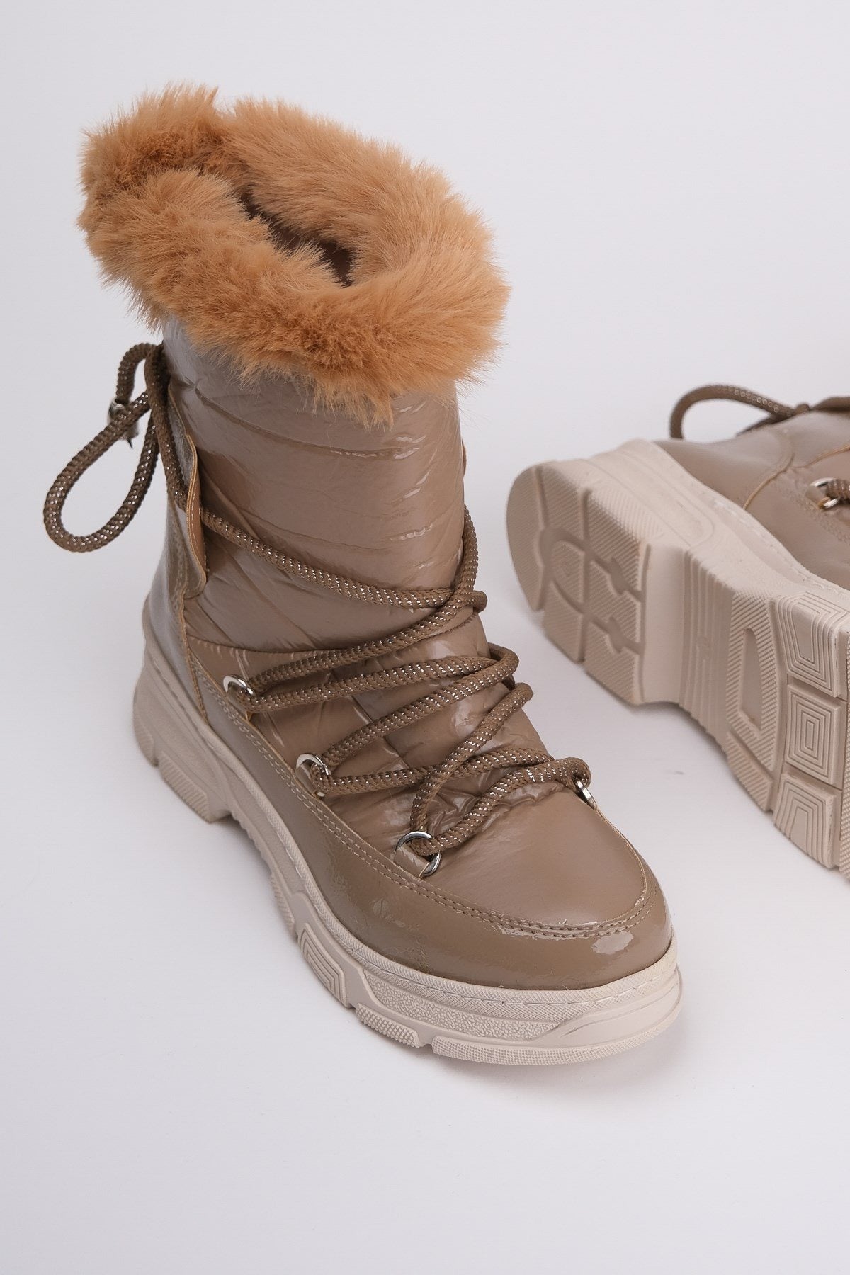 Rosie Light Brown Fur-Lined Winter Boot (Women)