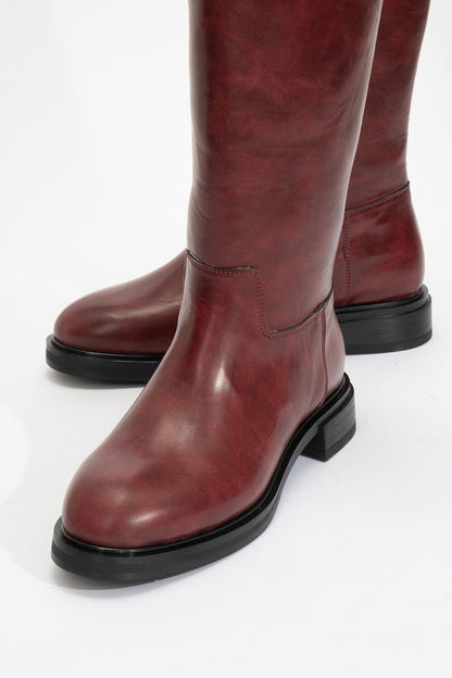 Alaska Burgundy Pattern Western Boot (Women)