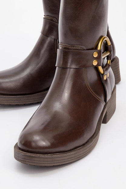 Fies Brown Buckled Boot (Women)