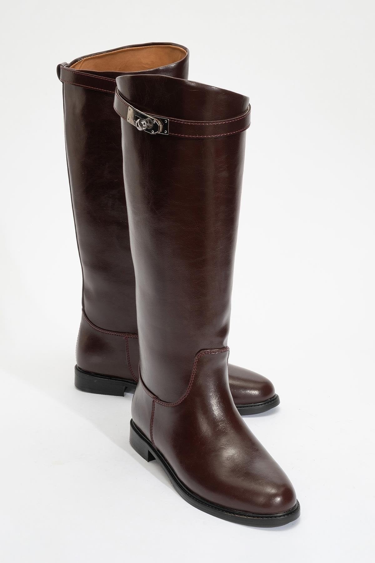 Yoko Burgundy Riding Boot (Women)