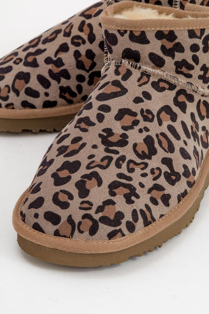ZAZ Beige Leopard Leather Boot (Women)