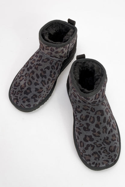 ZAZ Black Leopard Leather Boot (Women)