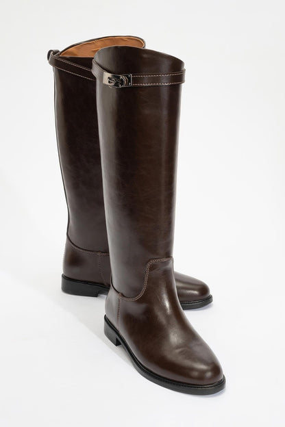 Yoko Brown Riding Boot (Women)