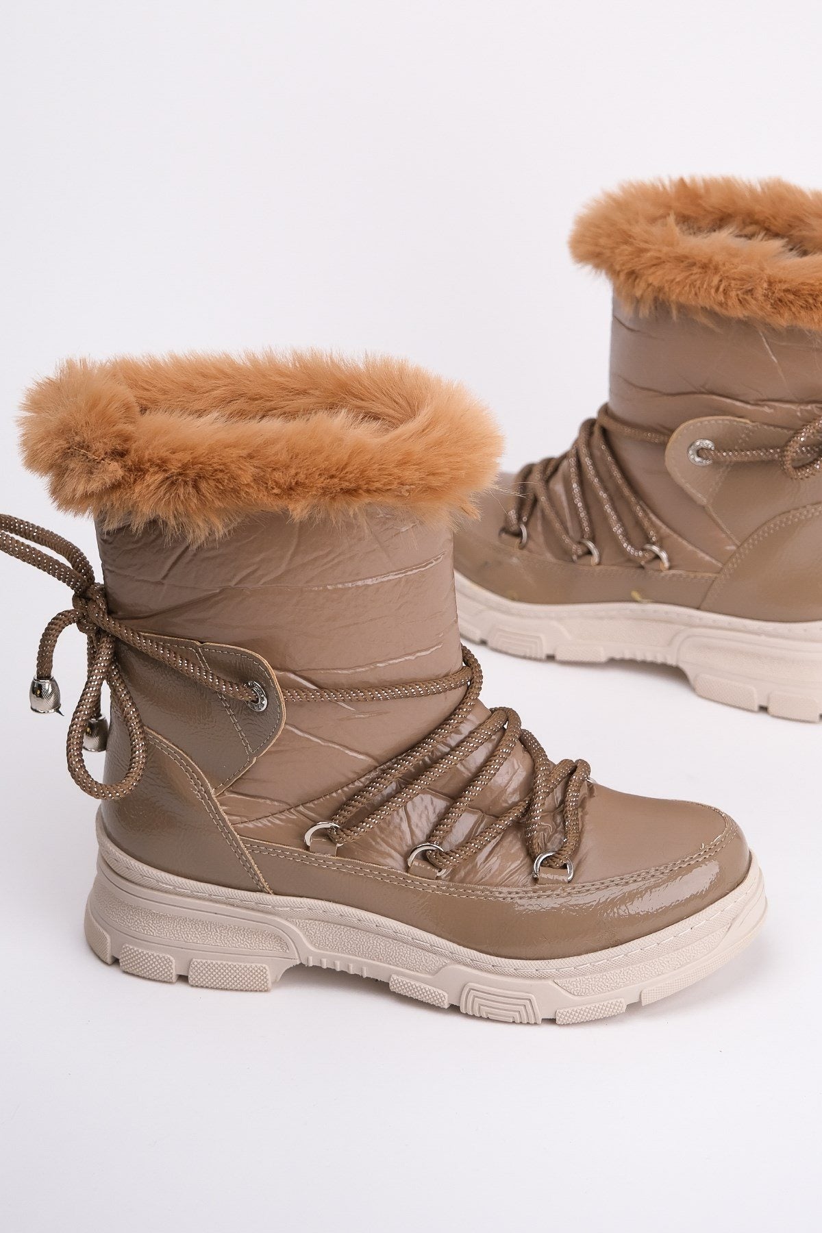 Rosie Light Brown Fur-Lined Winter Boot (Women)