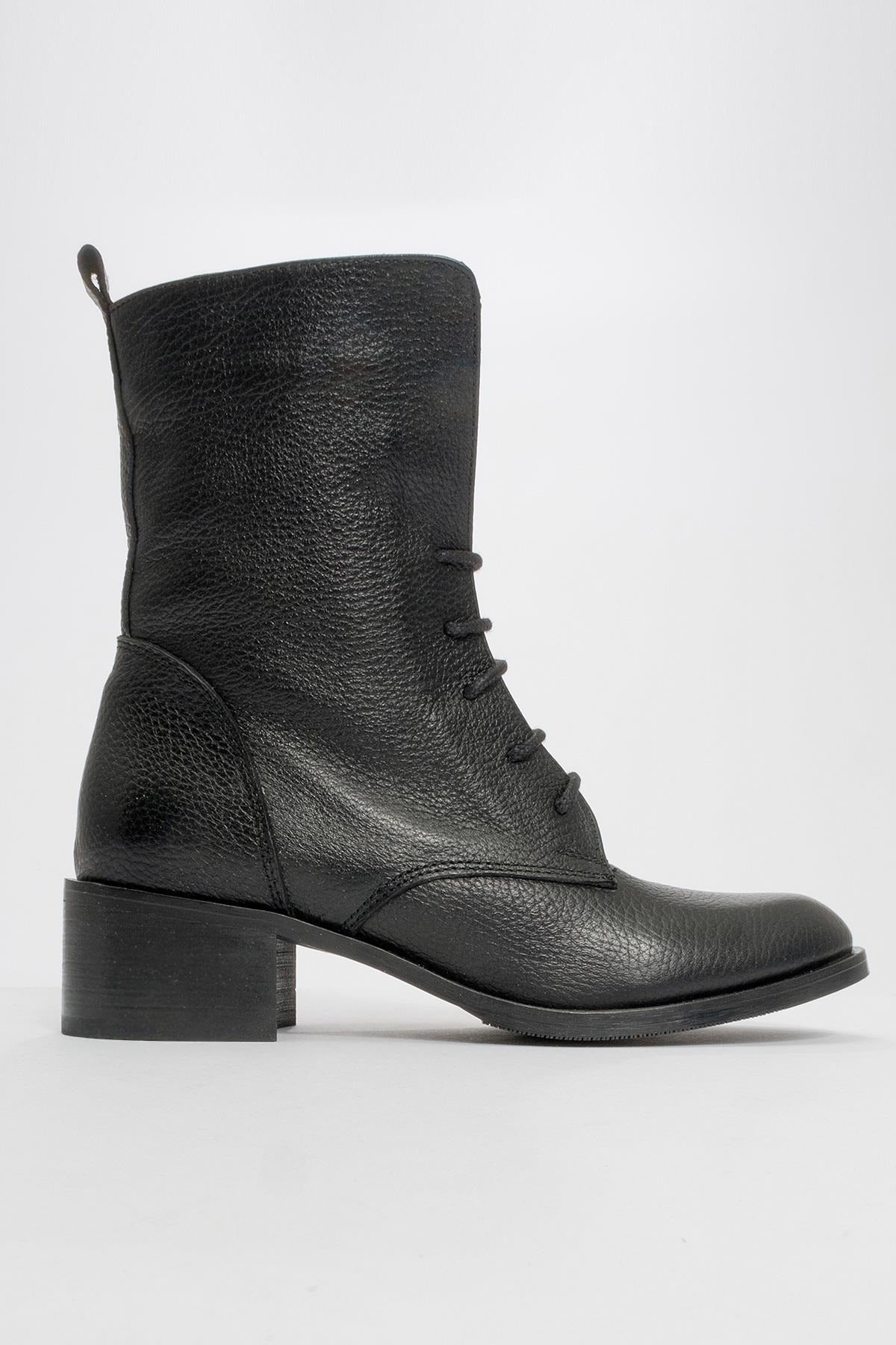 Lana Black Leather Boot (Women)