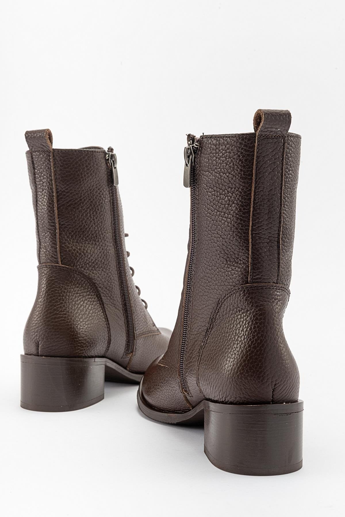 Lana Brown Leather Boot (Women)